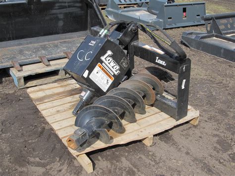 lowe skid steer post hole auger|used skidsteer auger for sale.